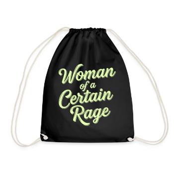 Woman of a Certain Rage Statement - Drawstring Bag - black - Front
