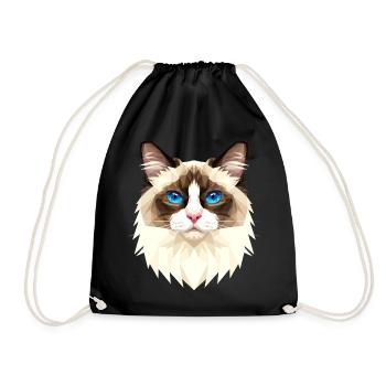 Ragdoll Chat Ragdoll Chat Mignons Chats Ragdoll - Sac de sport léger - noir - Devant