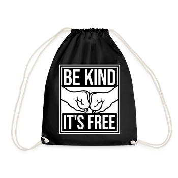 Sois gentil, c’est une déclaration de gentillesse gratuite qui dit - Sac de sport léger - noir - Devant