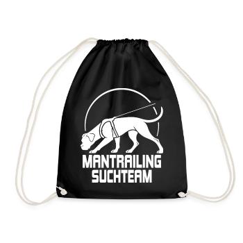 Boxer Mantrailing Search Team Dogs Wilsigns - Drawstring Bag - black - Front