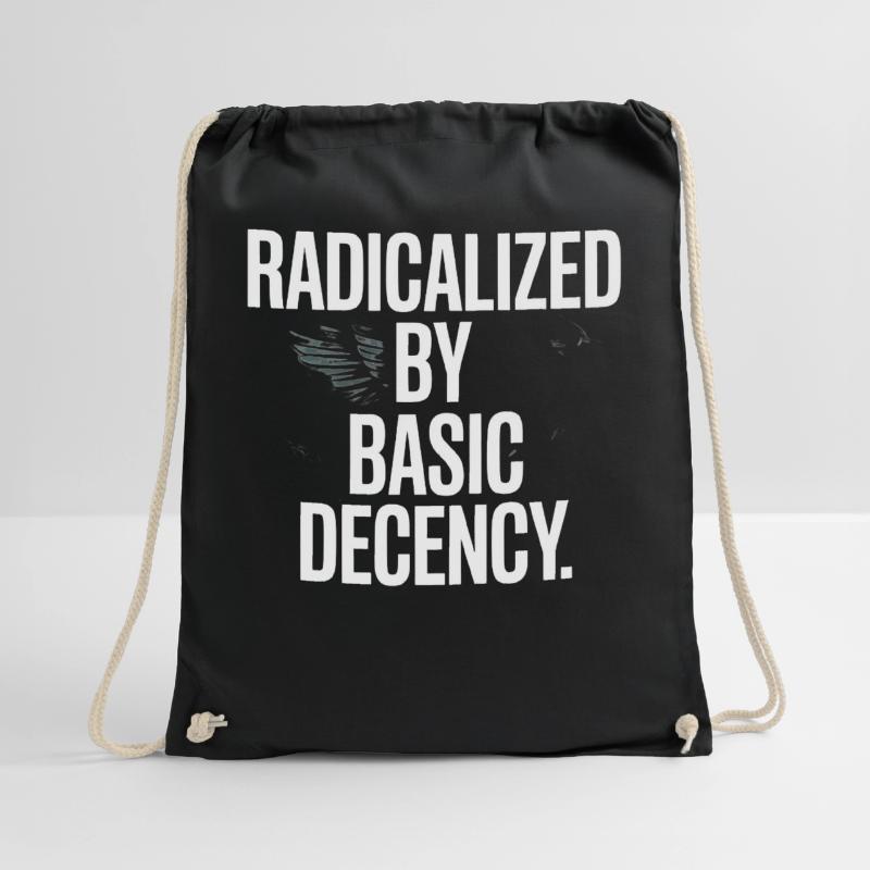 Radicalisés par la protestation de Basic Decency Spruch Sac de sport léger