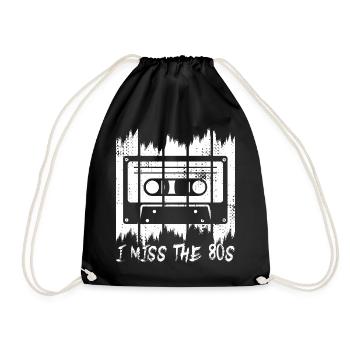 Les années 80 me manquent - Sac de sport léger - noir - Devant