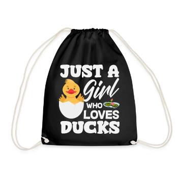 Motifs drôles de canards Citons amoureux de canards - Sac de sport léger - noir - Devant
