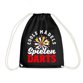 Fléchettes drôles Expressions Cadeaux de fléchettes - Sac de sport léger - noir - Devant