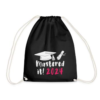 Mastered 2024 Diplôme de Master Diplômé 2024 - Sac de sport léger - noir - Devant
