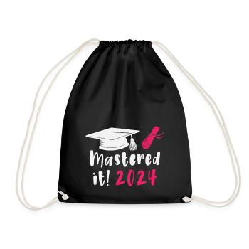 Mastered 2024 Diplôme de Master Diplômé 2024 - Sac de sport léger - noir - Devant