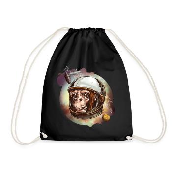 Spacemonkey smoking - Sac de sport léger - noir - Devant