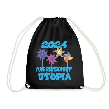 Ship of Fools Utopia 2024 - Dates - Drawstring Bag - black - Front