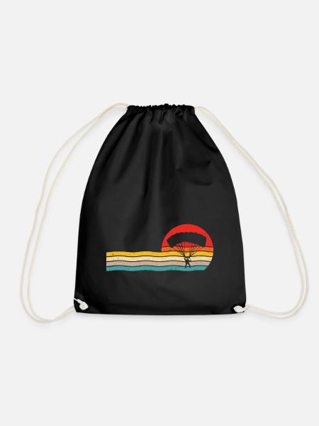 Parachute rétro parachute - Sac de sport léger - noir
