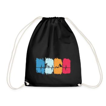 VTT Retro Heartbeat VTT Descente - Sac de sport léger - noir - Devant