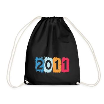 T-shirt rétro 2011 11 millésime 2011 - Sac de sport léger - noir - Devant