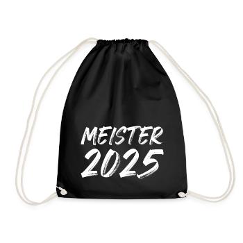 Meister 2025 - Turnbeutel - Schwarz - Vorne
