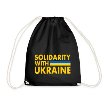 Solidarity with ukraine - Sac de sport léger - noir - Devant