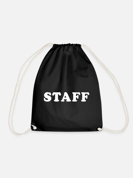 Event Staff of Restaurant Bar - Drawstring Bag - black
