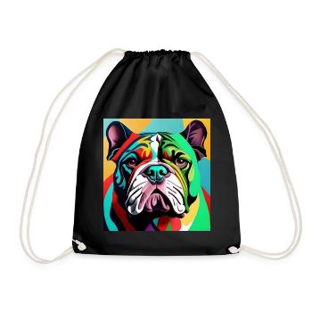 Bouledogue - Sac de sport léger - noir - Devant