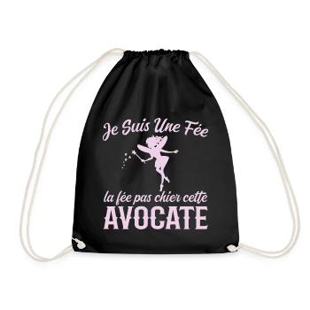 Je Suis Une Fée La Fée Pas Chier Cette Avocate - Sac de sport léger - noir - Devant