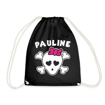 Pirate Pauline Design pour les filles et les femmes - Sac de sport léger - noir - Devant