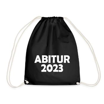 Abitur 2023 - Turnbeutel - Schwarz - Vorne