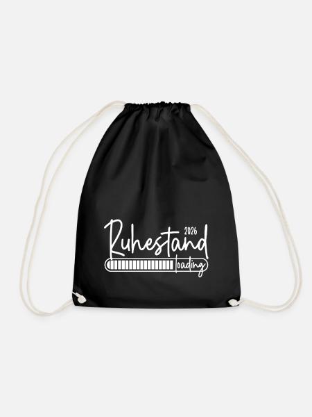 Ruhestand 2026 loading - Turnbeutel - Schwarz