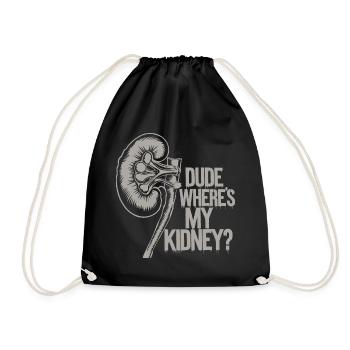 Funny statement saying about the surgery - Drawstring Bag - black - Front