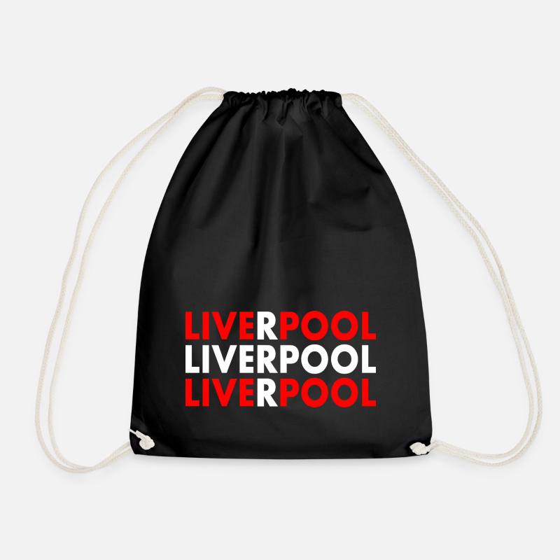 Liverpool - Drawstring Bag - black