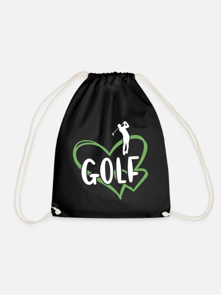 Sport Heart Golf - Turnbeutel - Schwarz