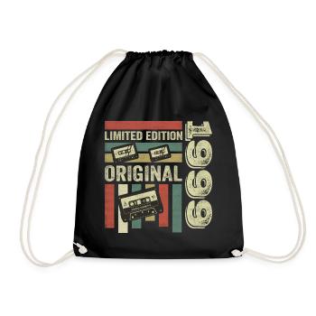 Vintage 1999 - Retro Birthday Quote 1999 - Drawstring Bag - black - Front