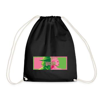 Wicked Elphaba And Glinda Design - Drawstring Bag - black - Front