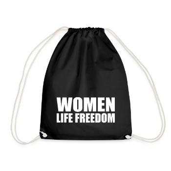 Women life freedom iran - Turnbeutel - Schwarz - Vorne