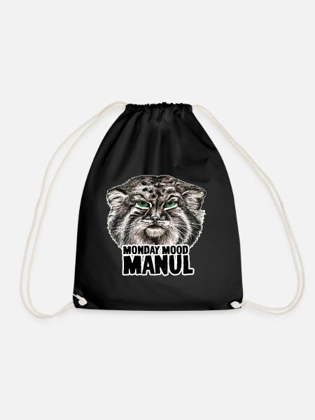 Manul schwarz - Turnbeutel - Schwarz