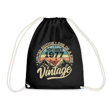 Legendary since November 1977 - Limited Edition 1977 - Drawstring Bag - black - Front