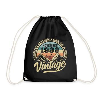 Legendary since November 1988 - Limited Edition 1988 - Drawstring Bag - black - Front