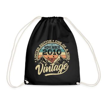 Legendary since November 2010 - Limited Edition 2010 - Drawstring Bag - black - Front
