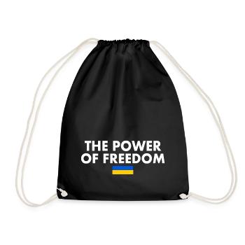 The power of freedom - Drawstring Bag - black - Front