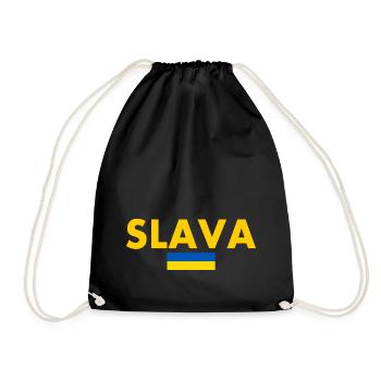 Ukraine - Drawstring Bag - black - Front