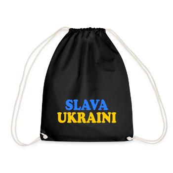 Ukraine - Drawstring Bag - black - Front