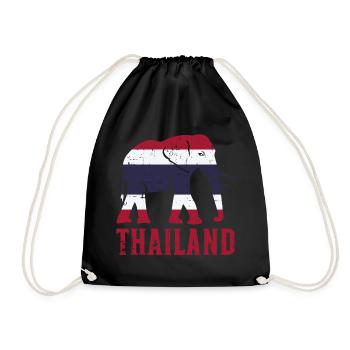 Thailand - Turnbeutel - Schwarz - Vorne