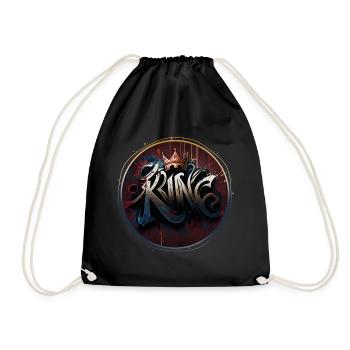 King Graffiti - Drawstring Bag - black - Front