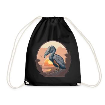 Schuhschnabel rétro - Sac de sport léger - noir - Devant