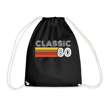 Classic 80 Anniversaire Vintage 1980 - Sac de sport léger - noir - Devant