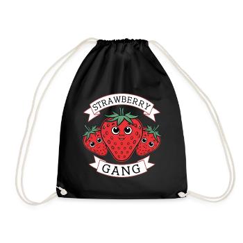 Strawberry Gang - Équipe de cueilleurs de fraises - Sac de sport léger - noir - Devant