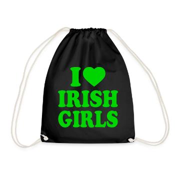 I love irish girls - Turnbeutel - Schwarz - Vorne