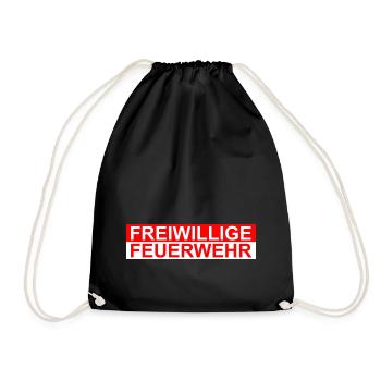 Freiwillige Feuerwehr - Turnbeutel - Schwarz - Vorne