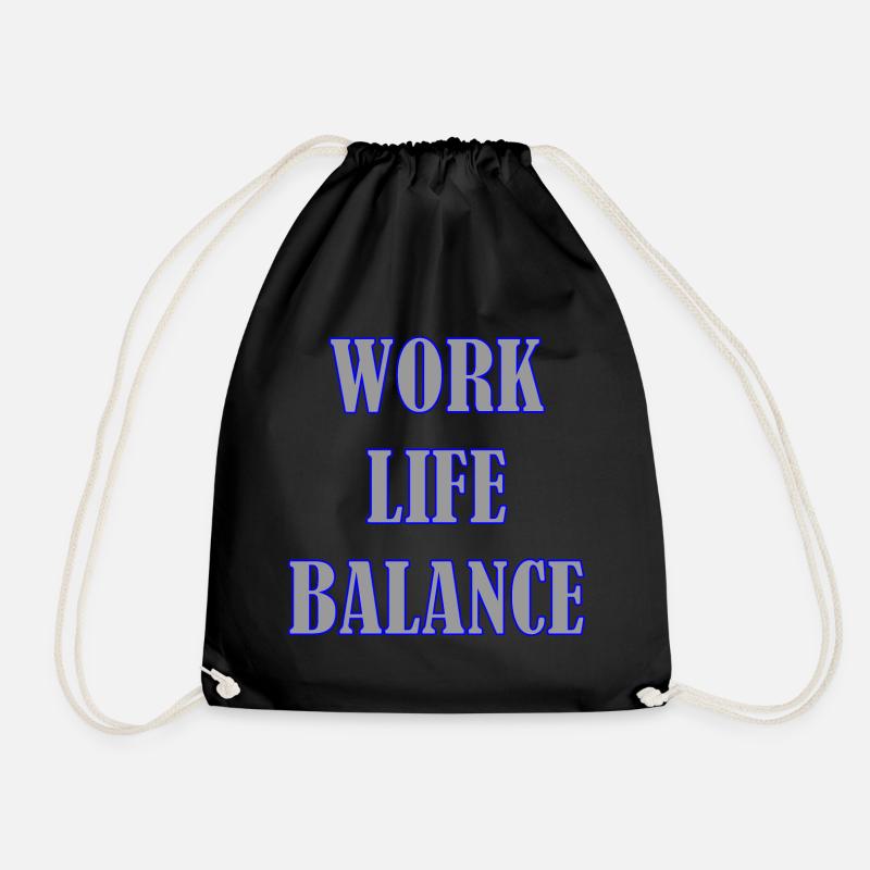 WORK LIFE BALANCE - Turnbeutel - Schwarz