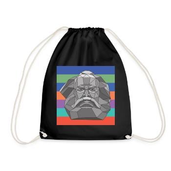 Karl Mag's complementary | Karl Marx - Drawstring Bag - black - Front