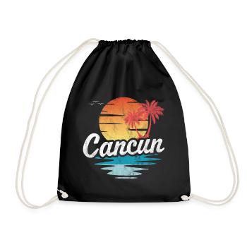 Cancun - Turnbeutel - Schwarz - Vorne