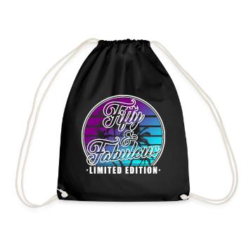 50e anniversaire cadeau d’anniversaire citation 50 ans - Sac de sport léger - noir - Devant