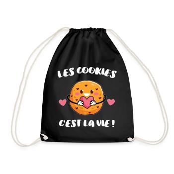 Humour Cookies Gâteau Gouter - Sac de sport léger - noir - Devant