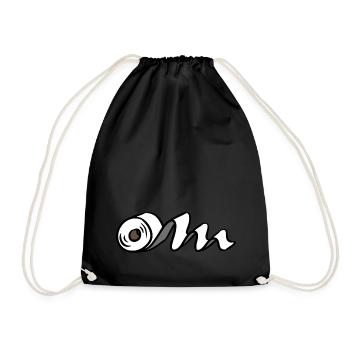 Papier toilette papier toilette papier - Sac de sport léger - noir - Devant