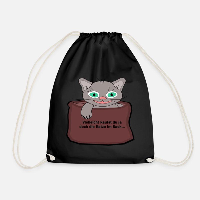 die katze im Sack - Turnbeutel - Schwarz